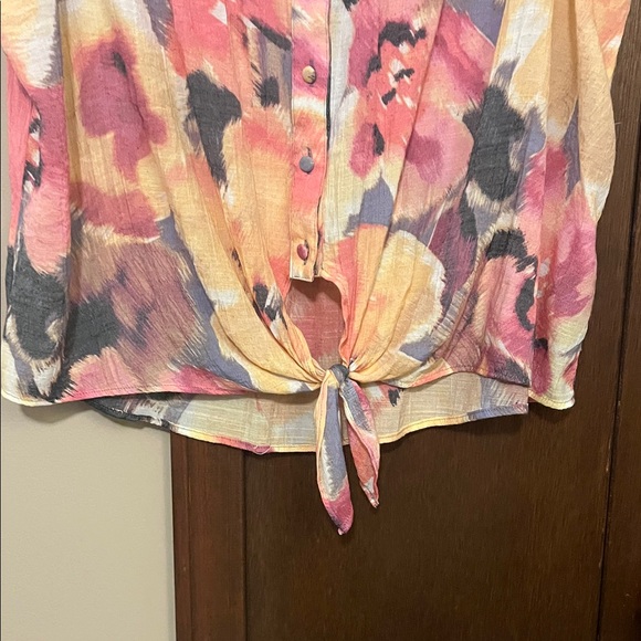 Zac & Rachel Multicolor Sleeveless Blouse 3X - Picture 3 of 11